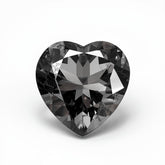 Black Rutile 1PC Chunky 13x13 MM Heart Faceted Black Natural Semi Precious Loose Gemstone