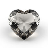 Black Rutile 1PC Chunky 14x14 MM Heart Faceted Black Genuine Semi Precious Loose Gemstones