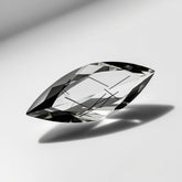 Black Rutile 1PC Small 5x10 MM Marquise Faceted Black Lustrous Semi Precious Loose Gemstone