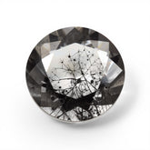 Black Rutile 1PC Chunky 13x13 MM Round Faceted Black Natural Semi Precious Loose Gemstone