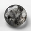 Black Rutile 1PC Chunky 15x15 MM Round Faceted Black Superior Semi Precious Gems