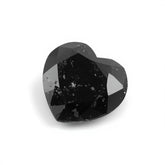 Black Spinel 1PC Large 12x12 MM Heart Faceted Black High-Quality Semi Precious Loose Gemstones
