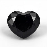 Black Spinel 1PC Chunky 16x16 MM Heart Faceted Black Pure Semi Precious Loose Gemstones