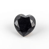 Black Spinel 1PC Small 7x7 MM Heart Faceted Black Splendid Semi Precious Loose Gemstone