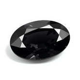Black Spinel 1PC Large 10x14 MM Oval Faceted Black Sparkling Semi Precious Loose Gemstone