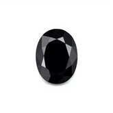 Black Spinel 1PC Tiny 3x5 MM Oval Faceted Black Luster Semi Precious Loose Gemstones