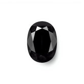 Black Spinel 1PC Small 6x8 MM Oval Faceted Black Fine Semi Precious Loose Gemstone