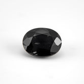 Black Spinel 1PC Small 6x9 MM Oval Faceted Black High-Quality Semi Precious Loose Gemstones