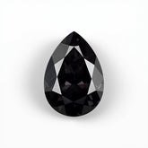 Black Spinel 1PC Chunky 12x16 MM Pear Faceted Black Pure Semi Precious Loose Gems