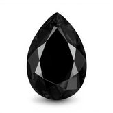Black Spinel 1PC Small 6x8 MM Pear Faceted Black Splendid Semi Precious Gems