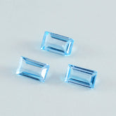 Sky Blue Topaz 1PC Large 8x16 MM Baguette Faceted Blue Lustrous Semi Precious Loose Gemstone