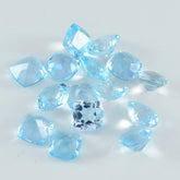 Sky Blue Topaz 1PC Tiny 6x6 MM Cushion Faceted Blue Polished Semi Precious Loose Gems