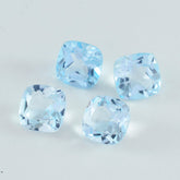 Sky Blue Topaz 1PC Small 7x7 MM Cushion Faceted Blue Splendid Semi Precious Loose Gemstone