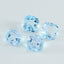 Sky Blue Topaz 1PC Medium 9x9 MM Cushion Faceted Blue Lustrous Semi Precious Gems