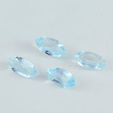 Sky Blue Topaz 1PC Small 5x10 MM Marquise Faceted Blue Genuine Semi Precious Loose Gems