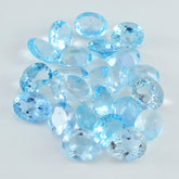 Sky Blue Topaz 1PC Large 9x11 MM Oval Faceted Blue Genuine Semi Precious Loose Gems