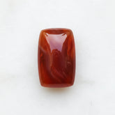 Carnelian 1PC Small 6x8 MM Emerald Cabochon Red Natural semi Precious Loose Gemstone