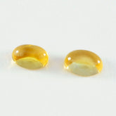 Citrine 1PC Large 9x11 MM Oval Cabochon Yellow Fiery semi Precious Gems