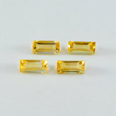 Citrine 1PC Medium 7x14 MM Baguette Faceted Yellow Polished Semi Precious Loose Gemstones