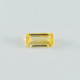 Citrine 1PC Chunky 10x20 MM Baguette Faceted Yellow Luster Semi Precious Loose Gems