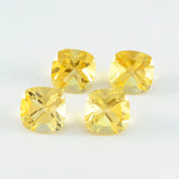 Citrine 10PC Tiny 3x3 MM Cushion Faceted Yellow Fiery Semi Precious Loose Gemstone