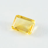 Citrine 1PC Tiny 4x6 MM Emerald Faceted Yellow Sparkling Semi Precious Gems