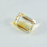 Citrine 1PC Small 6x9 MM Emerald Faceted Yellow Luster Semi Precious Loose Gemstones