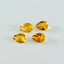 Citrine 1PC Small 7x9 MM Pear Faceted Yellow Natural Semi Precious Loose Gemstone