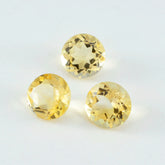 Citrine 1PC Large 12x12 MM Round Faceted Yellow High Quality Semi Precious Loose Gemstones