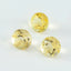 Citrine 1PC Chunky 15x15 MM Round Faceted Yellow Superior Semi Precious Loose Gemstone