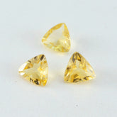 Citrine 1PC Chunky 13x13 MM Triangle Faceted Yellow Natural Semi Precious Gems