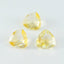 Citrine 1PC Chunky 14x14 MM Triangle Faceted Yellow Genuine Semi Precious Loose Gems