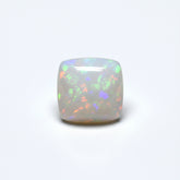 Created Opal 10PC Tiny 3x3 MM Cushion Cabochon White Fiery semi Precious Loose Gemstone