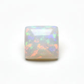 Created Opal 10PC Tiny 4x4 MM Cushion Cabochon White Brilliant semi Precious Loose Gemstones