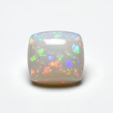 Created Opal 10PC Tiny 5x5 MM Cushion Cabochon White Sparkling semi Precious Semi Precious Gemstone