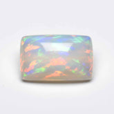 Created Opal 10PC Tiny 3x5 MM Emerald Cabochon White Polished semi Precious Precious Gemstone