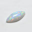 Created Opal 1PC Small 5x10 MM Marquise Cabochon White Polished semi Precious Loose Gemstones