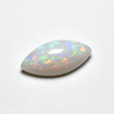 Created Opal 1PC Small 6x12 MM Marquise Cabochon White Splendid semi Precious Semi Precious Gemstone