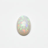 Created Opal 10PC Tiny 3x5 MM Oval Cabochon White Fine semi Precious Loose Gemstone