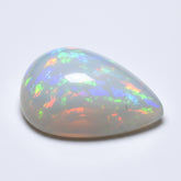 Created Opal 1PC Large 10x12 MM Pear Cabochon White High-Quality semi Precious Precious Gemstone