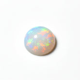 Created Opal 10PC Tiny 3x3 MM Round Cabochon White Fine semi Precious Loose Gemstone