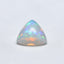 Created Opal 10PC Tiny 3x3 MM Triangle Cabochon White Fiery semi Precious Semi Precious Gemstone