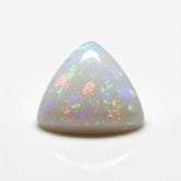 Created Opal 1PC Small 8x8 MM Triangle Cabochon White Luster semi Precious Loose Gemstones