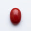 Coral 1PC Medium 8x10 MM Oval Cabochon Red Luster Precious Precious Gemstone