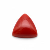 Coral 1PC Small 8x8 MM Triangle Cabochon Red Genuine Precious Precious Gemstone