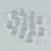Crystal Quartz 10PC Tiny 5x5 MM Cushion Cabochon White Polished semi Precious Loose Gemstones