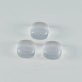 Crystal Quartz 1PC Small 8x8 MM Cushion Cabochon White Lustrous semi Precious Gems
