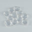 Crystal Quartz 10PC Tiny 3x5 MM Emerald Cabochon White Superior semi Precious Loose Gemstone