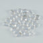 Crystal Quartz 10PC Tiny 4x6 MM Emerald Cabochon White Pure semi Precious Loose Gemstones