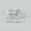 Crystal Quartz 1PC Medium 8x10 MM Emerald Cabochon White Luster semi Precious Loose Gemstones